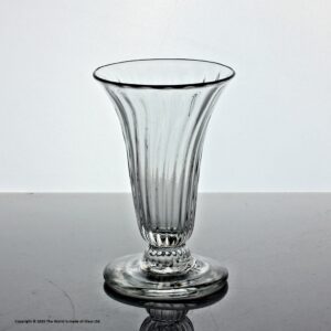Georgian wrythen-moulded jelly glass, bell bowl