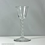 Georgian double series opaque twist wine glass