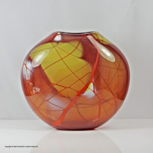 Siddy Langley Treescape studio glass vase