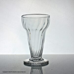Georgian wrythen moulded pan top jelly glass