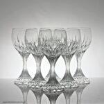 Set of six Baccarat Massena pattern water goblets (boxed)