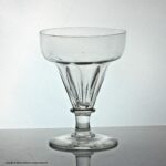 Georgian panel moulded double ogee bowl rummer