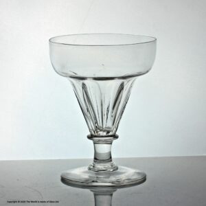 Georgian panel moulded double ogee bowl rummer