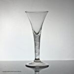 Georgian, English, multi spiral air twist wine glass