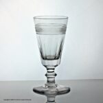Georgian strawberry diamond cut dwarf ale glass
