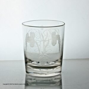 Georgian hop and barley engraved ale tumbler