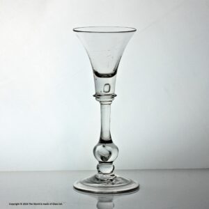 Georgian baluster wine glass