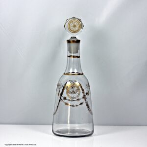 Georgian rare James Giles gilded half sized decanter