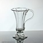 Georgian single handle panel-moulded jelly glass