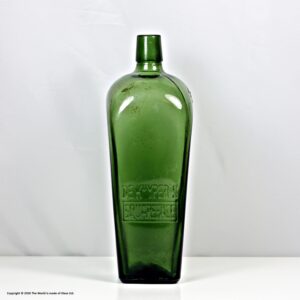 Early 20th century Dekuypers Squareface gin bottle