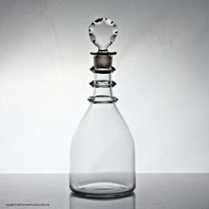 Georgian small three ring, Belfast taper spirit decanter