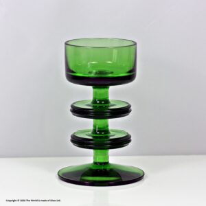 Wedgwood Sheringham candlestick, two disk, green
