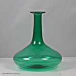 William IV/early Victorian green glass mell decanter