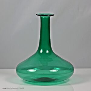 William IV/early Victorian green glass mell decanter