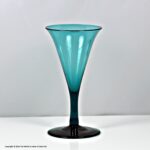 Victorian, English, mouth-blown, Bristol green wine glass