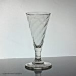 Georgian wrythen moulded dwarf ale glass