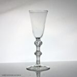 Georgian multi spiral air twist ale glass
