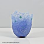 Alison Lowry (British, b.1976) small studio paté de verre "Snowflake" glass vase