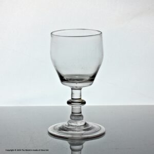 Georgian barrel bowl dram or gin glass