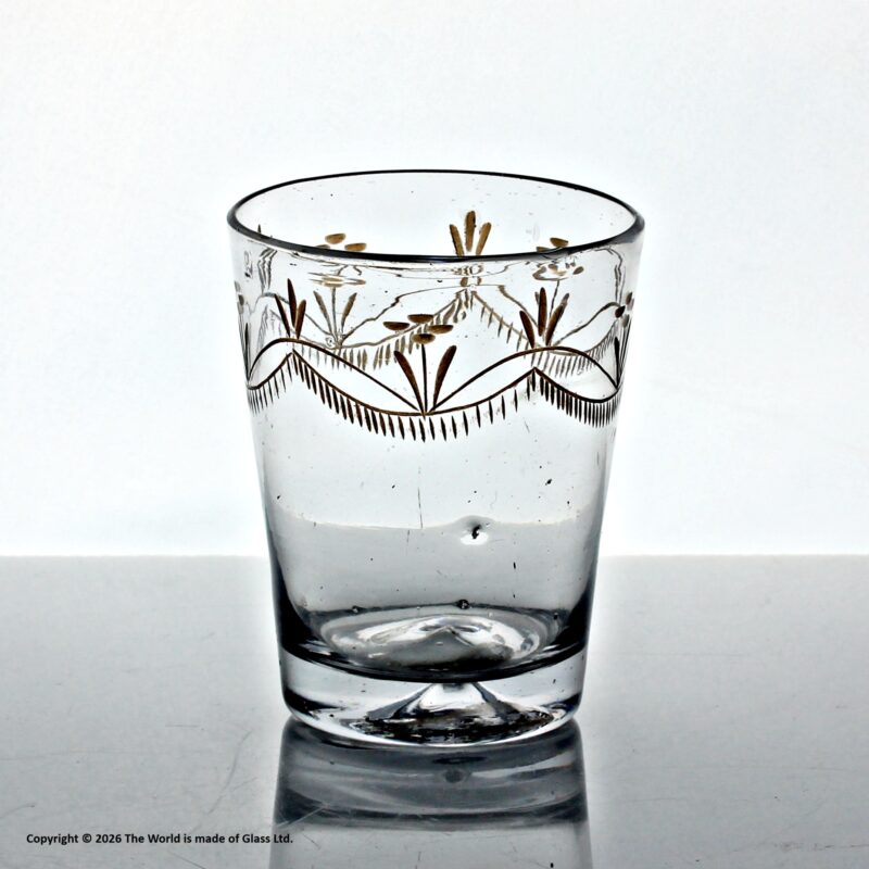 Georgian engraved beaker or tumbler