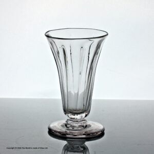 Georgian, English, panel-moulded jelly glass