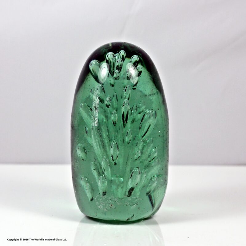 Victorian controlled bubble glass dump door stop
