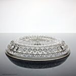Late Georgian/William IV, cut-glass oval dish