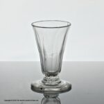 Georgian English, small wrythen panel-moulded jelly glass