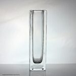 Nils Landberg for Orrefors Dusk range vase, clear