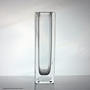 Nils Landberg for Orrefors Dusk range vase, clear