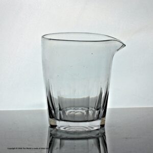Georgian English mouth-blown cut glass pouring tumbler