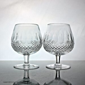 Pair of Waterford Crystal Colleen pattern brandy glasses