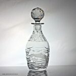 Wessex Crystal hand-decorated decanter & stopper