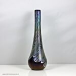 Richard Golding for Okra Glass, iridescent Nocturne vase