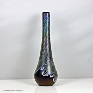 Richard Golding for Okra Glass, iridescent Nocturne vase