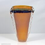 Jane Charles studio glass opaque vase