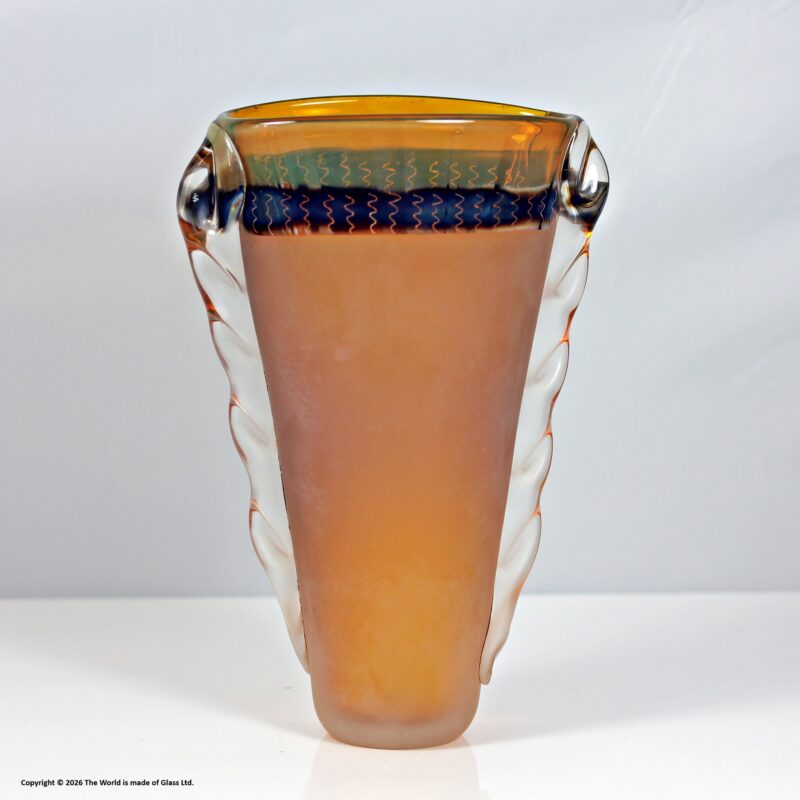 Jane Charles studio glass opaque vase
