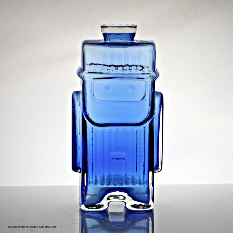 Helena Tynell for Riihimaki blue Isoisä (Grandpa) figural decanter