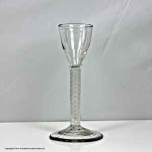 Georgian single series opaque twist wine glass