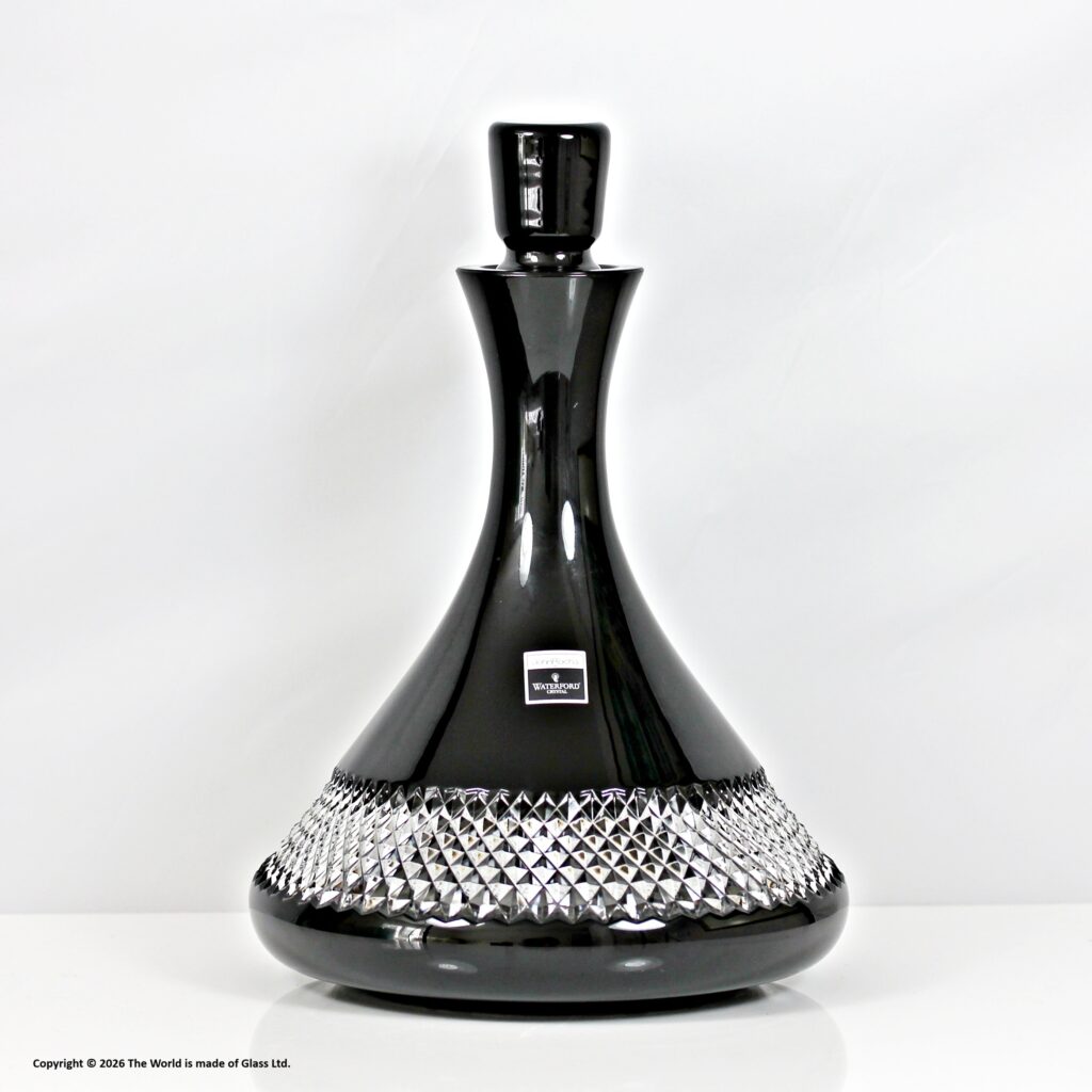 John Rocha for Waterford Crystal, black glass decanter