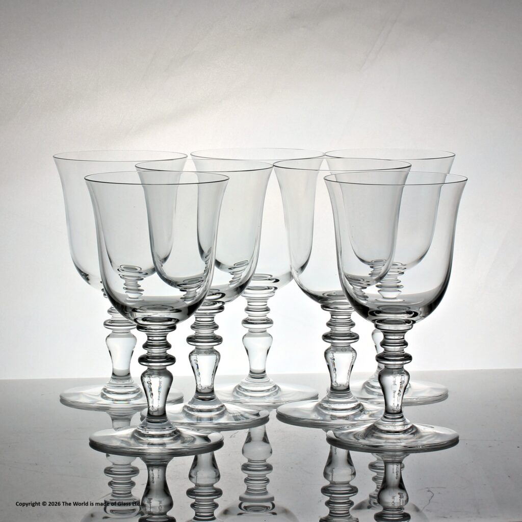 Set of seven Baccarat Provence water goblets