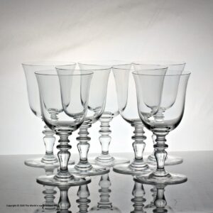 Set of seven Baccarat Provence water goblets